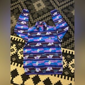 Patterned Fleece Pullover